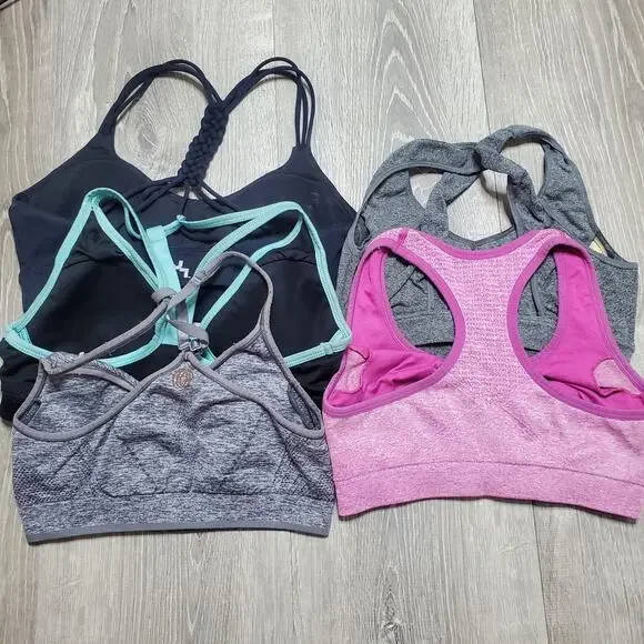 Group of 5 sports bra all fit like small 32 - Picture 2 of 2